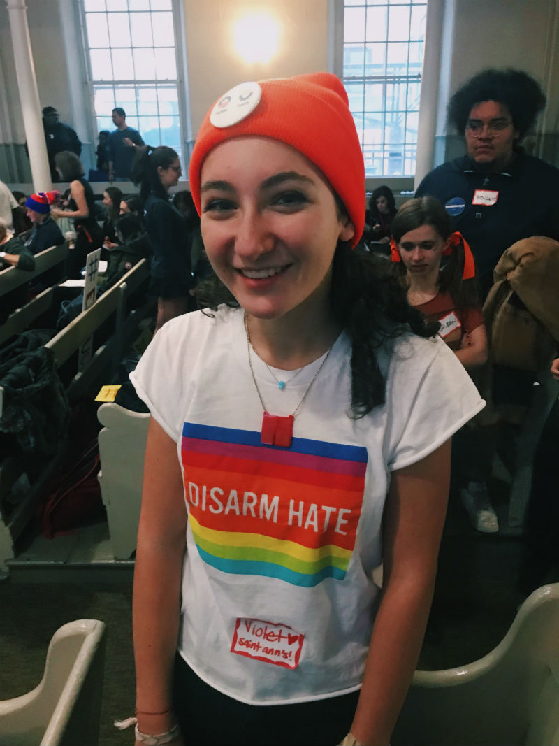 Violet Kopp, student activist.